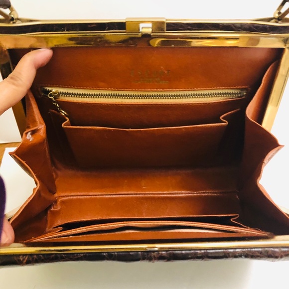 ESCORT CLASSIC ALLIGATOR KELLY HANDBAG - Picture 6 of 8